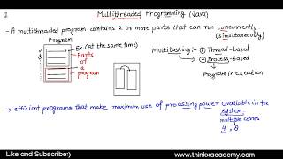 Multithreaded Programming in Java