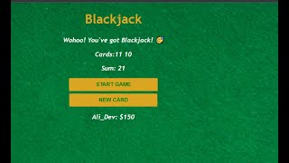 Basic JS project - Blackjack Game