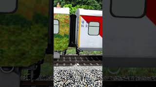 LHB Duronto Exp Coupling LHB Red Coach | train | train videos | train game | ATG #shorts #atgtrain