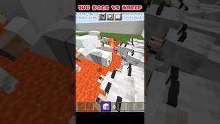 100 Dogs vs Sheep😳#minecraft #mcpe #trending #viral #shorts #funny #trend #dog #sheep #dream #clutch