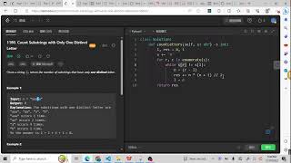 Leetcode 1180. Count Substrings with Only One Distinct Letter