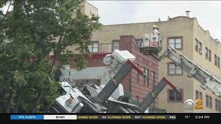 Crane Topples Over At Construction Site In Queens