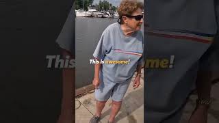 Lady discovers the joy of magnet fishing . #youtubeshorts#shortvideo #viral  #subscribetomychannel