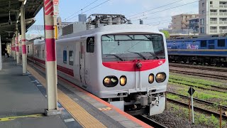 【マヤ50連結】試9778M 内房線建築限界検測 E491系East i-E(電気・軌道総合試験車) マヤ50形5001(建築限界測定車) 蘇我駅 発車シーン