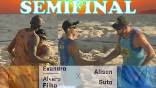 EVANDRO / ALVARO F vs ALISON / GUTO Circuito Brasileiro de Vôlei de Praia OPEN 3ª Etapa SEMI FINAIS