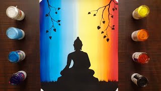 easy and simple Buddha painting for beginners. buddha drawing anilarts