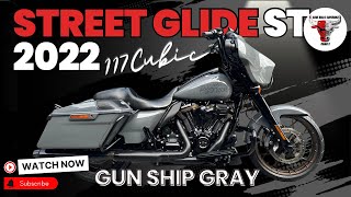 #รีวิวฮาร์เล่ย์ HD FLHXST STREET GLIDE ST รถปี2022 เครื่อง117CUBIC (1923CC) สี Gunship Gray🐺🩶