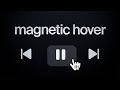 creating a useless magnetic hover effect for a website