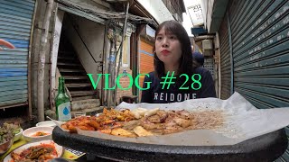 [VLOG] 연휴라고 쓰고 음주 주간이라 읽는다 ㅣ 야장의 계절 먹방 브이로그 (막창, 이자카야, 삼겹살,  만선호프, 한우국밥)