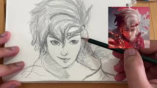 Very easy! YIN Drawing Mobile Legends HERO​​  #chanthorndrawing