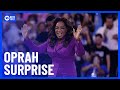 Oprah Winfrey Makes Surprise Speech At DNC | 10 News First