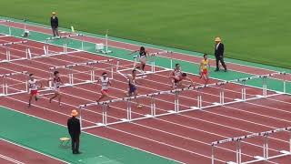 2019年度 兵庫県郡市区対抗陸上大会 高校以上男子110mH決勝（+1.3）