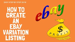 How To Create Ebay Variation Listings Step By Step