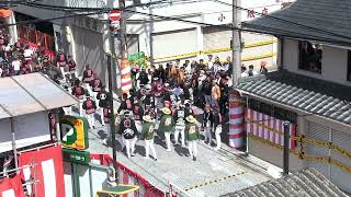 岸和田だんじり祭り試験曳き 20230915