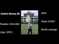 Cedric Devos Highlights 2019-2020⚽️