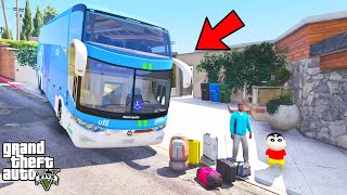 Franklin and Shinchan Comeback with Bus Road Trip North Yankton TO Los Santos IN GTA V