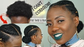 Professional Flat Twist Faux Bun For Work