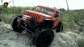 MN128 JEEP RUBICON - Crawling On Rough Road