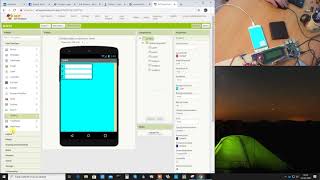 MIT App Inventor using Label, TextBox and AccelometerSensor