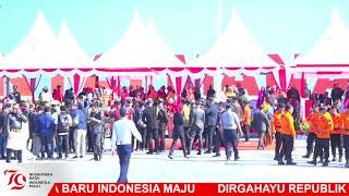 UPACARA PENGIBARAN BENDERA HUT REPUBLIK INDONESIA KE-79 PROVINSI SULAWESI BARAT