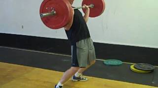 Josh H 225 Power Clean Successful
