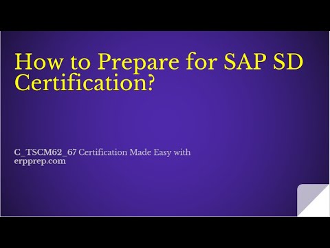 How can I prepare for SAP SD?