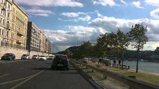 Budapest dashcam: sightseeing trafficjam