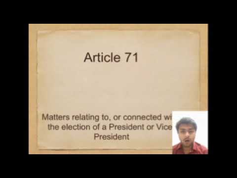 What is the Article 71?