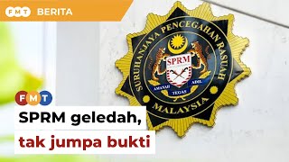 SPRM geledah rumah, pejabat menteri tak jumpa bukti, menurut laporan