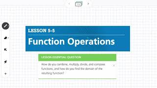 Function Operations (Lesson 5-5)