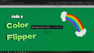 Color Flipper Project | HTML, CSS & JavaScript for Beginners | Color Generator