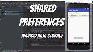 Android DataStorage Tutorial 56 - Shared Preferences