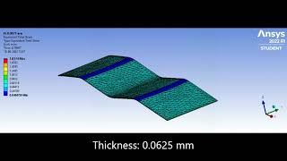 FEM simulation of shape memory effect: Zigzag pattern