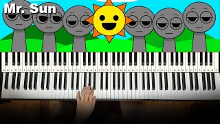 Incredibox Sprunki Mr. Sun Sound on Piano