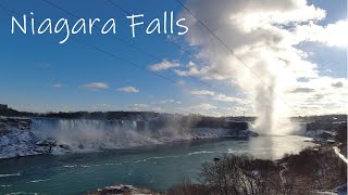 Niagara Falls in Winter! (Walking Tour in 4K) 겨울의 나이아가라 폭포