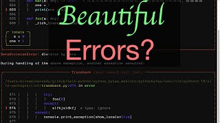 Can Errors Really Be Beautiful? - Python Bytes Live Stream Episode 270
