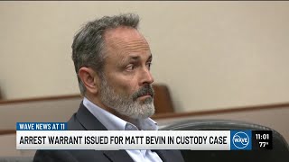 2nd arrest warrant issued for former Ky. Governor Matt Bevin