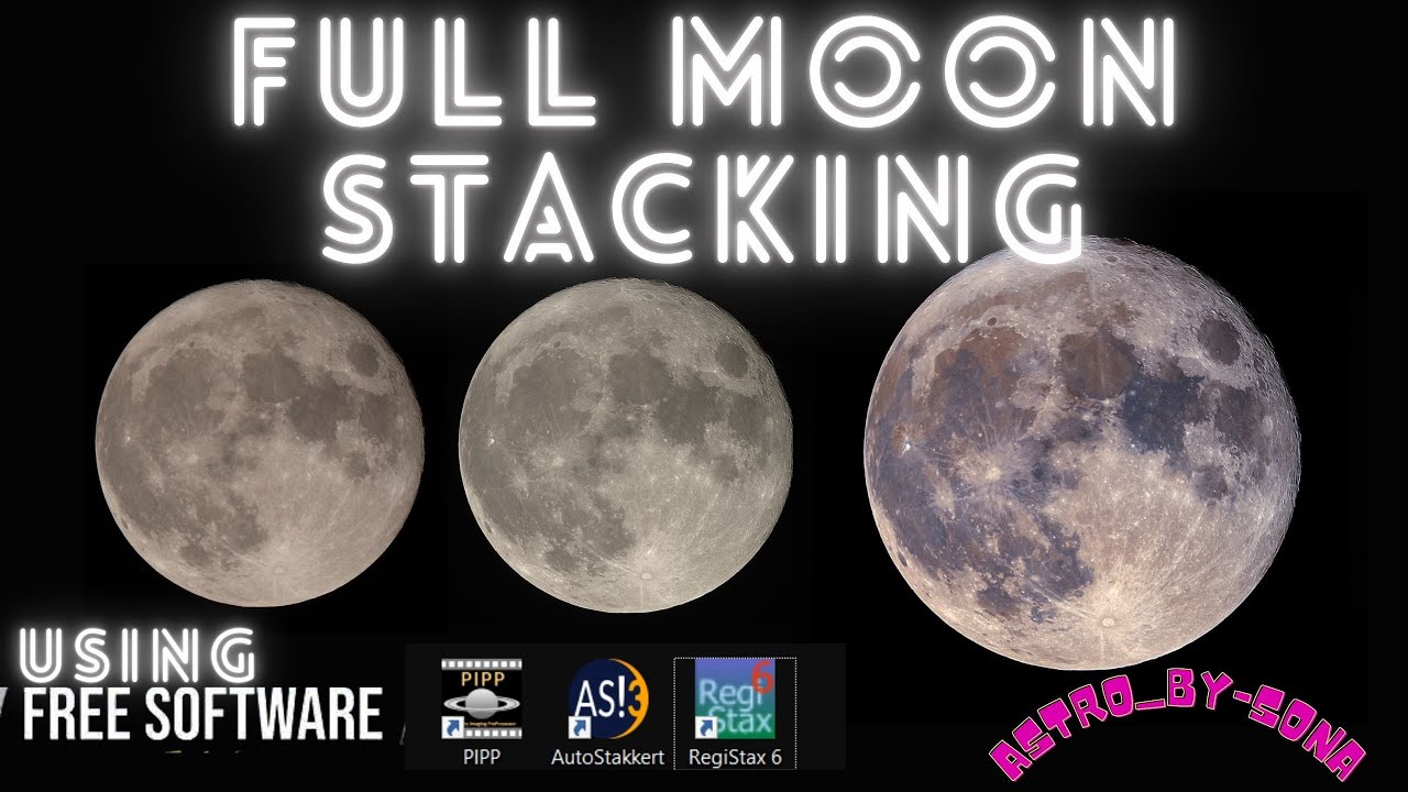 Full Moon Image Processing Tutorial Youtube