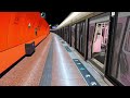 【openbve mk妹應援列車】港島綫m train a171 a216 進入及離開天后站一號月台 openbve港鐵 openbve mtr