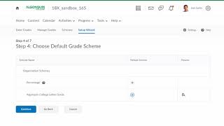 Grade Settings - Setup Wizard