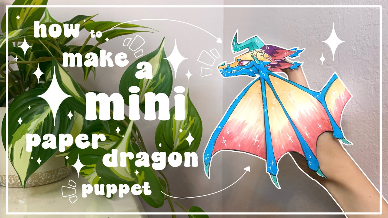 How To Make A Mini Paper Dragon Puppet Full Easy Tutorial 275k