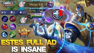 Trying Physical Damage Items Build on Estes | Best Troll Build Ever - Mobile Legends Patch 2.10