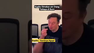 Orang Terkaya di Bumi Elon Musk Makan Kopiko: Gantinya Ngopi 😎🚀