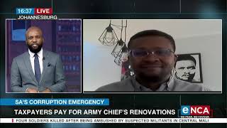 Discussion | Taxpayers pay for army chief's renovations