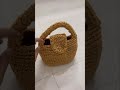 golden crochet bag 🧡 crochet cutebag shorts diy crochetbag