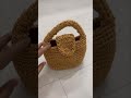 golden crochet bag 🧡 crochet cutebag shorts diy crochetbag