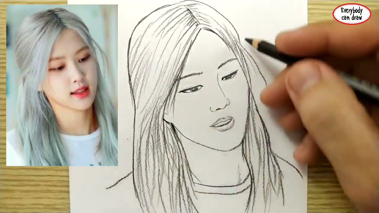 How To Draw A Rose Blackpink