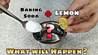 MIXING Lemon + Baking Soda in Water | USEFUL EXPERIMENT By Dear hacker
