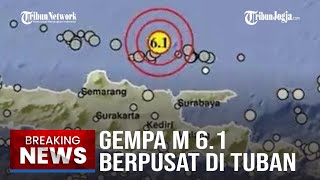 🔴BREAKING NEWS: Gempa M 6.1 Guncang Tuban-Jatim, Terasa Kencang hingga Jawa Tengah