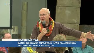 Honolulu mayor seeks public feedback at town hall meetings across Oahu